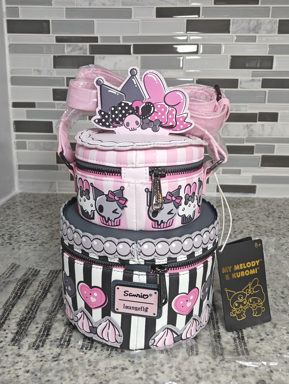 My Melody & Kuromi x Loungefly Figural Cake Crossbody Bag